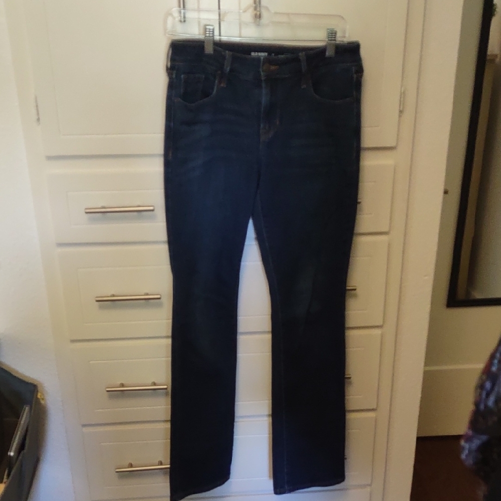 Old Navy Women's Deep Indigo Boot Cut Jeans